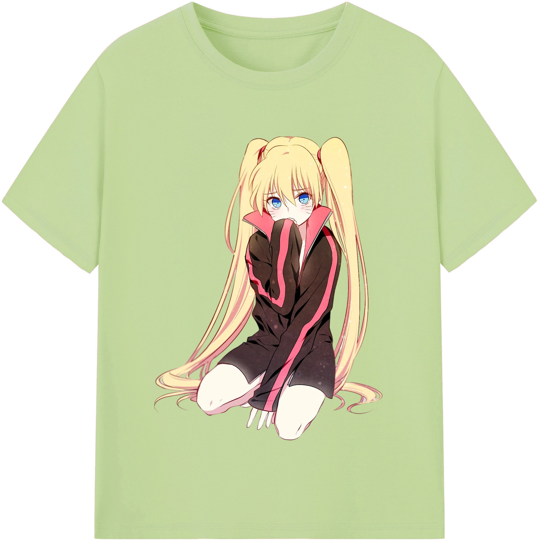 （画像用） NARUTO -ナルト- うずまき ナルト Uzumaki Naruto 綿100％半袖Tシャツ（フロントプリント）